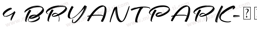 4 BRYANT PARK字体转换